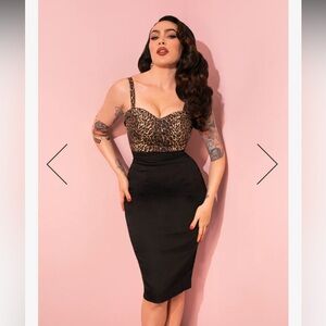 Vixen Black Pencil Skirt XS